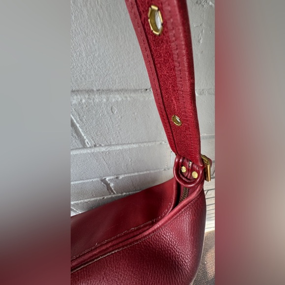 Vintage Coach Large Red Duffle Purse - Made in USA - Picture 3 of 10